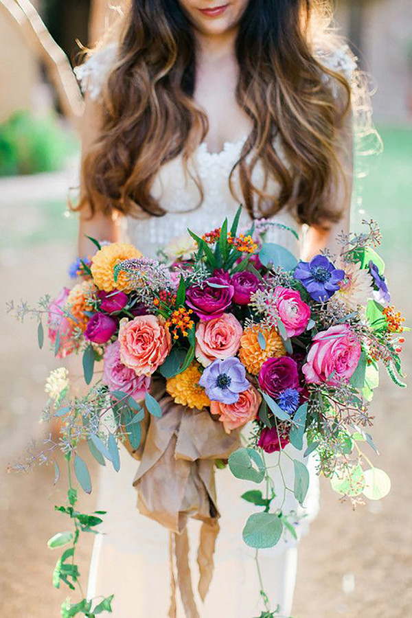 bouquet stile bohemien